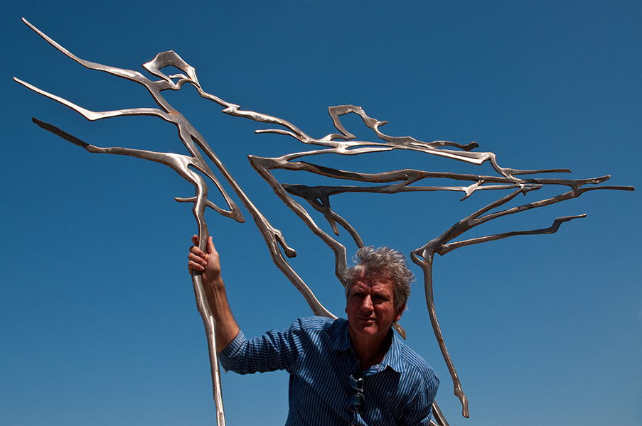 Bildhauer, Knokke, Belgien 2014.